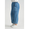 24256  Big Size Blue Trousers