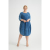 24257  Big Size Blue Dress