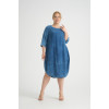 24257  Big Size Blue Dress