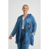 24260  Big Size Blue Jacket