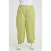 24279  Big Size Pistachio Green Trousers