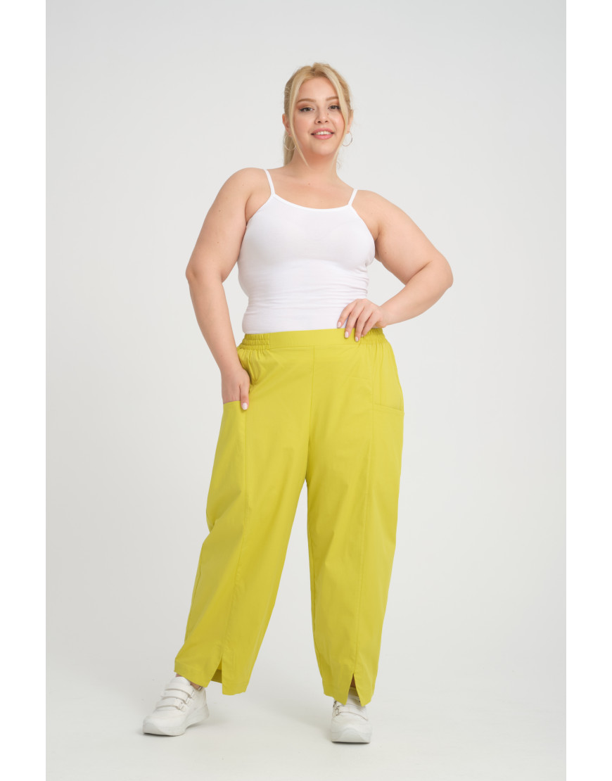 24279  Big Size Lemon Trousers