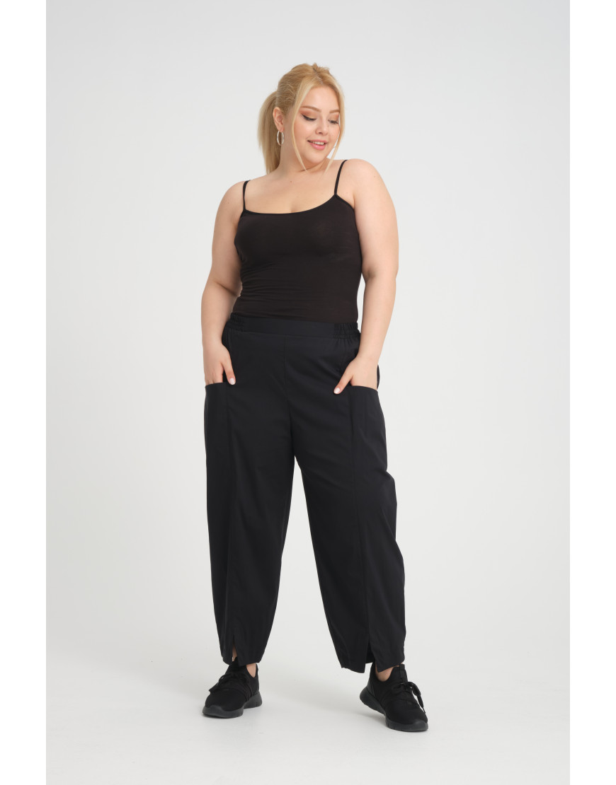 24279  Big Size Black Trousers