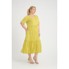 24281  Big Size Lemon Dress