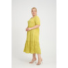 24281  Big Size Lemon Dress