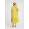 24281  Big Size Lemon Dress