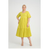 24282  Big Size Lemon Dress