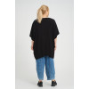 24286  Big Size Black Blouse