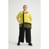 24290  Big Size Lemon Blouse