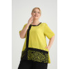 24290  Big Size Lemon Blouse