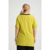 24290  Big Size Lemon Blouse