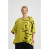 24294  Big Size Lemon Blouse