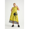 24295  Big Size Lemon Dress