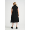 24295  Big Size Black Dress