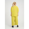 24315  Big Size Lemon Blouse