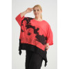 24316  Big Size Red Blouse