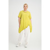 24319  Big Size Lemon Blouse