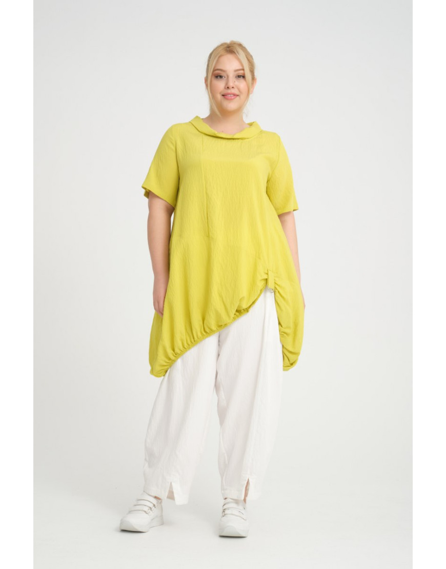 24319  Big Size Lemon Blouse