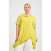 24319  Big Size Lemon Blouse