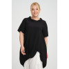 24319  Big Size Black Blouse