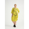 24320  Big Size Lemon Dress