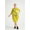 24320  Big Size Lemon Dress