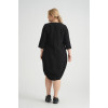 24320  Big Size Black Dress