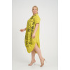 24326  Big Size Lemon Dress