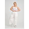 24349  Big Size Ekru Trousers