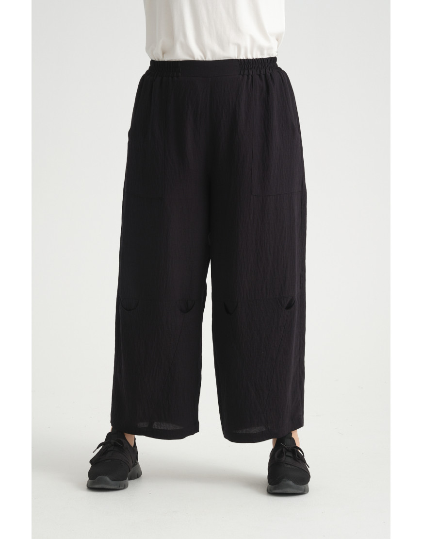 24349  Big Size Black Trousers